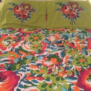 Urban Outfitters full/queen duvet cover w/shams